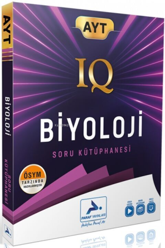 Paraf Yayınları AYT Biyoloji IQ Soru Kütüphanesi - Kitapiks.com