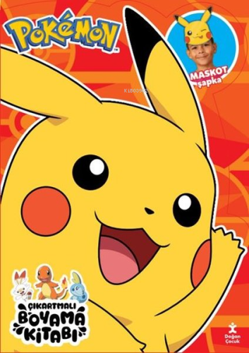 Pokemon - Çıkartmalı Boyama Kitabı - Maskot Şapka - Kitapiks.com