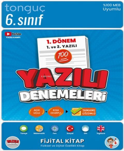 Tonguç Akademi 6. Sınıf Yazılı Denemeleri 1. Dönem 1 ve 2. Yazılı - Ki