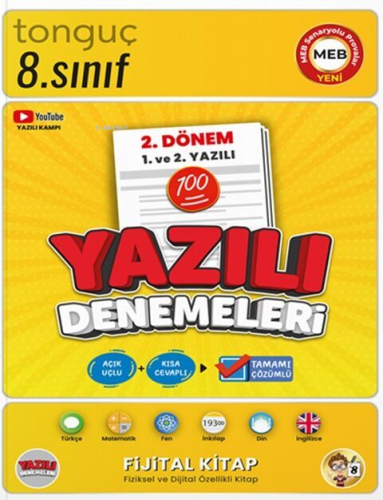 Tonguç Akademi 8. Sınıf Yazılı Denemeleri 2. Dönem 1 ve 2. Yazılı - Ki