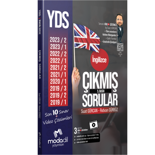 YDS İngilizce Çıkmış Sorular Tamamı Video Çözümlü - Kitapiks.com