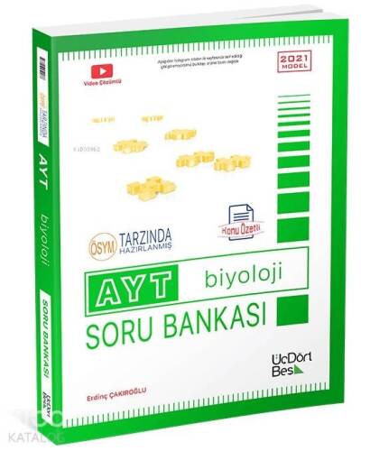 Üç Dört Beş Ayt Biyoloji Soru Bankası - 1