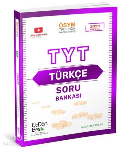 Üç Dört Beş Yayınları TYT Türkçe Soru Bankası - 1