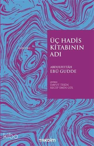 Üç Hadis Kitabının Adı - 1