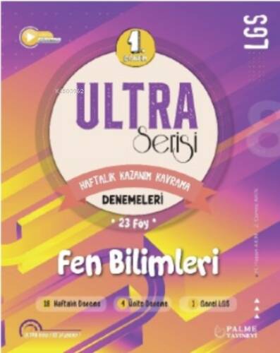 Ultra Serisi LGS 1.Dönem Fen Bilimleri Denemeleri - 1