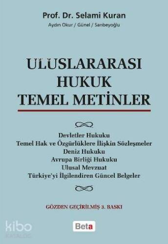 Uluslararası Hukuk Temel Metinler - 1