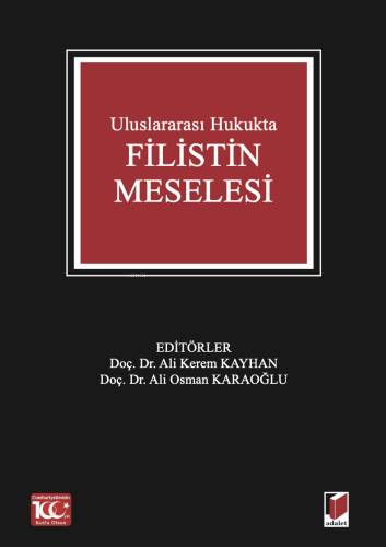 Uluslararası Hukukta Filistin Meselesi - 1