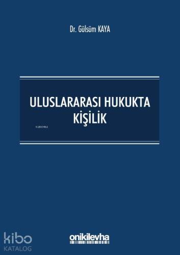 Uluslararası Hukukta Kişilik - 1