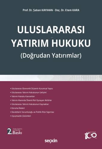 Uluslararası Yatırım Hukuku;(Doğrudan Yatırımlar) - 1