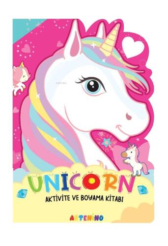 Unicorn Aktivite ve Boyama Kitabı - 1