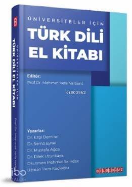 Üniversiteler İçin Türk Dili El Kitabı - 1