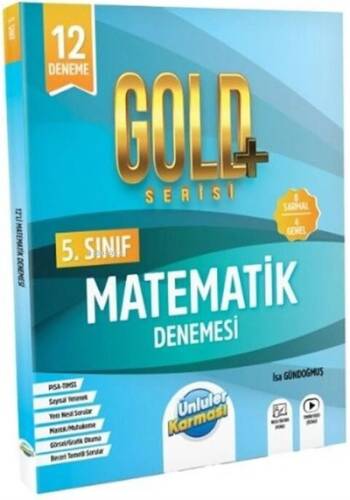 Ünlüler Karması 5. Sınıf Gold Matematik 12 Deneme(Yeni) - 1