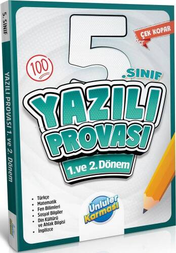 Ünlüler Karması 5. Sınıf Yazılı Provası 1. ve 2. Dönem - 1