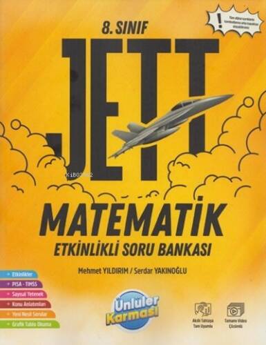 Ünlüler Karması 8. Sınıf Jett Matematik Etkinlikli Soru Bankası (Yeni) - 1