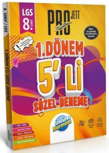 Ünlüler Karması 8. Sınıf LGS Sözel 1. Dönem Pro JETT 5 li Deneme - 1