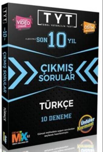 Ünlüler Karması Tyt Türkçe Tıpkı Basım 10 Karma Deneme (2012-2021) - 1