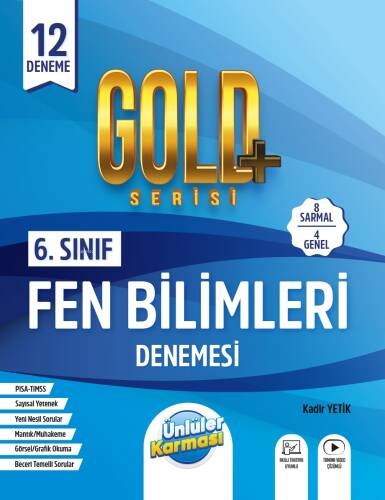 Ünlüler Karması Yayınları 6.Sınıf Gold Fen Bilimleri 12 Deneme - 1