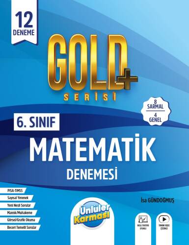 Ünlüler Karması Yayınları 6.Sınıf Gold Matematik 12 Deneme - 1