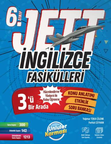 Ünlüler Karması Yayınları 6.Sınıf Jett İngilizce Fasiküller Soru Bankası - 1