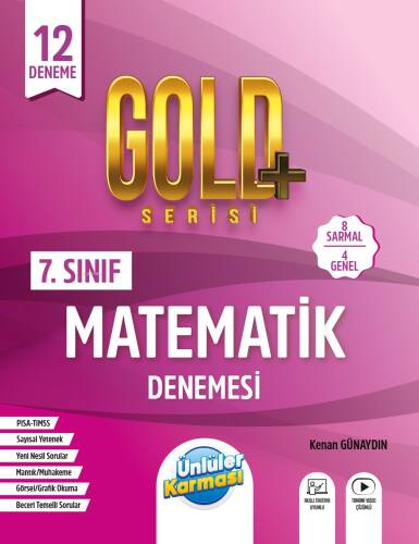 Ünlüler Karması Yayınları 7.Sınıf Gold Matematik 12 Deneme - 1