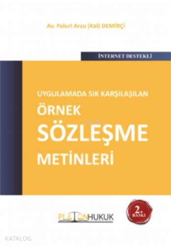 Uygulamada Sık Karşılaşılan Örnek Sözleşme Metinleri - 1