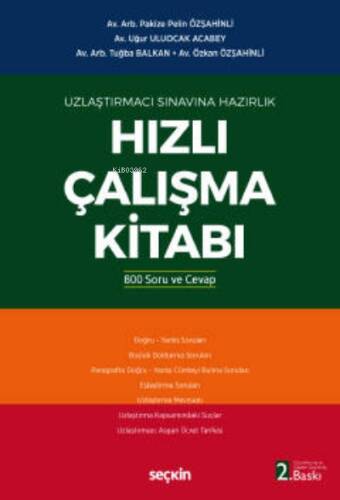 Uzlaştırmacı Sınavına Hazırlık Hızlı Çalışma Kitabı - 1