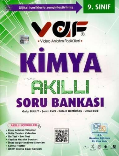 Vaf 09.Sınıf Soru Bankası Kimya - 2022 - 1