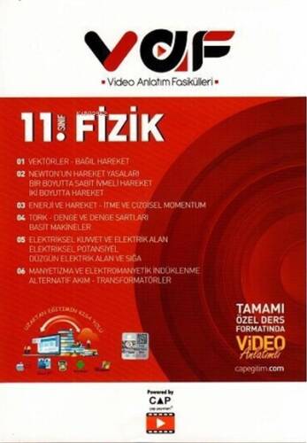 Vaf 11.Sınıf Fizik - 2021 - 1