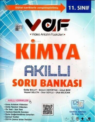 Vaf 11.Sınıf Soru Bankası Kimya - 2022 - 1