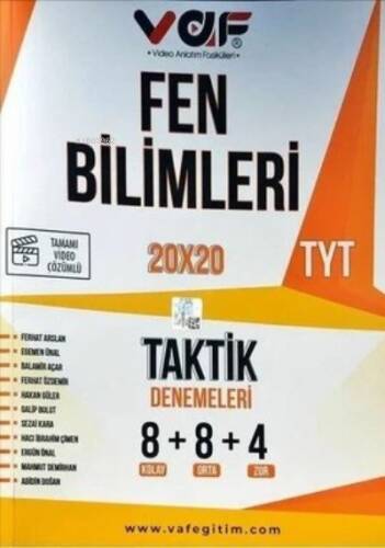 Vaf Tyt Taktik Dnm 20X20 Fen Bilimleri - 2022 - 1