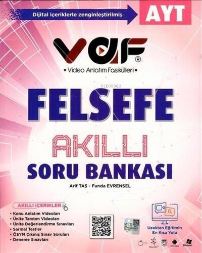 Vaf Yks Ayt Soru Bankası Felsefe - 2022 - 1