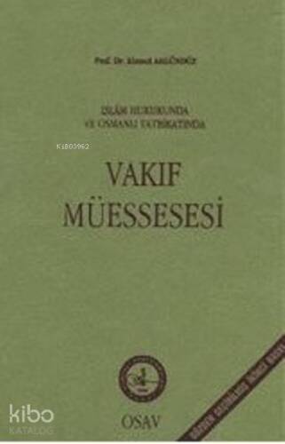 Vakıf Müessesesi - 1