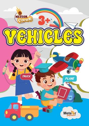 Vehicles (Araçlar) ;Türkçe – İngilizce Boyama Kitabı - 1