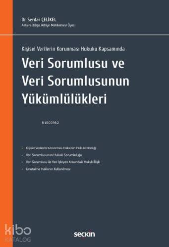 Veri Sorumlusu ve Veri Sorumlusunun Yükümlülükleri - 1