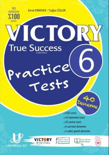 Victory 6 True Success Practice Tests (40 Deneme) - 1