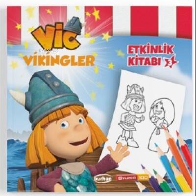 Vikingler Etkinlik Kitabı 3 / Boya Yaz Çiz Bul - 1