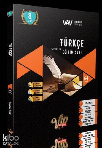 Vip 8. Sınıf Türkçe Eğitim Seti - 1