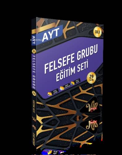 Vip Ayt Felsefe Eğitim Seti - (Gold) - 1