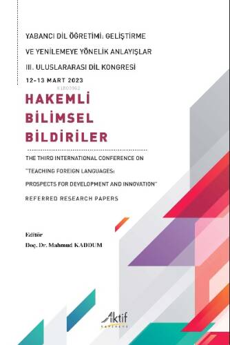 Yabancı Dil Öğretimi: Geliştirme ve Yenilemeye Yönelik Anlayışlar - 1