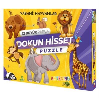 Yabani Hayvanları 12 Büyük Parça Dokun Hisset Puzzle - 1