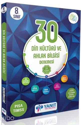 Yanıt Yayınları 8. Sınıf Din Kültürü ve Ahlak Bilgisi 30 Deneme Yanıt - 1