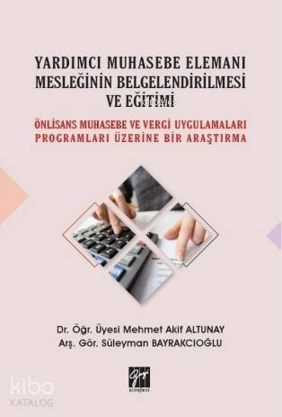 Yardımcı Muhasebe Elemanı Mesleğinin Belgelendirilmesi ve Eğitimi - 1