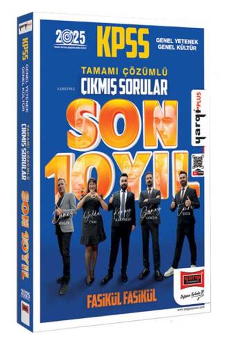 Yargı Yayınevi 2025 KPSS GK-GY Tamamı Çözümlü Fasikül Fasikül Son 10 Yıl Çıkmış Sorular - 1