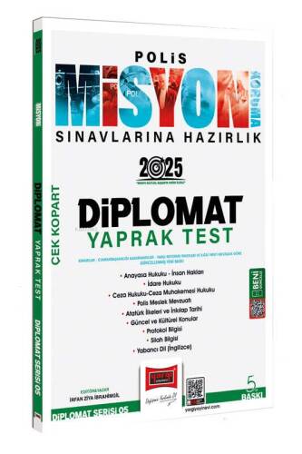 Yargı Yayınevi 2025 Polis Misyon Sınavlarına Hazırlık Diplomat Serisi Diplomat Çek Kopart Yaprak Test - 1