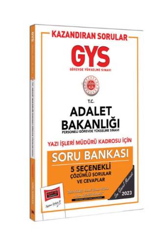 Yargı Yayınları 2023 Adalet Bakanlığı GYS Yazı İşleri Müdürlüğü Kazandıran Sorular Tamamı Çözümlü Soru Bankası - 1