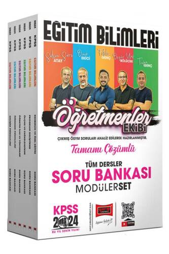 Yargı Yayınları 2024 KPSS Eğitim Bilimleri Öğretmenler Ekibi Tüm Dersler Tamamı Çözümlü Modüler Soru Bankası Seti - 1