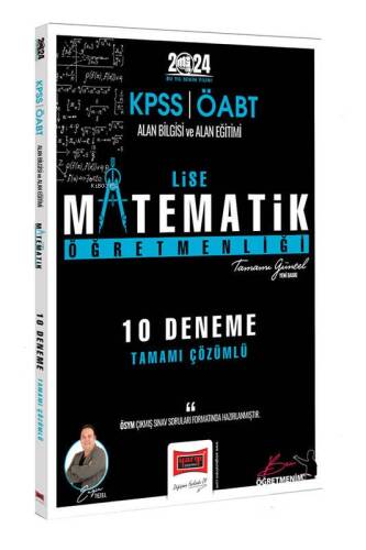 Yargı Yayınları 2024 ÖABT Lise Matematik Öğretmenliği 10 Deneme Sınavı - 1