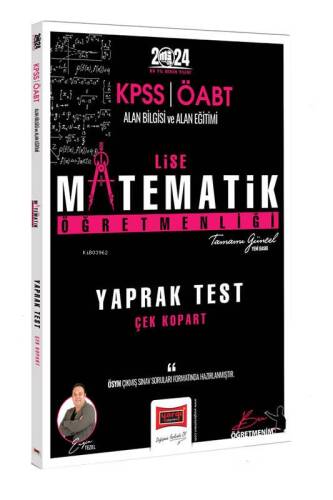 Yargı Yayınları 2024 ÖABT Lise Matematik Öğretmenliği Yaprak Test - 1