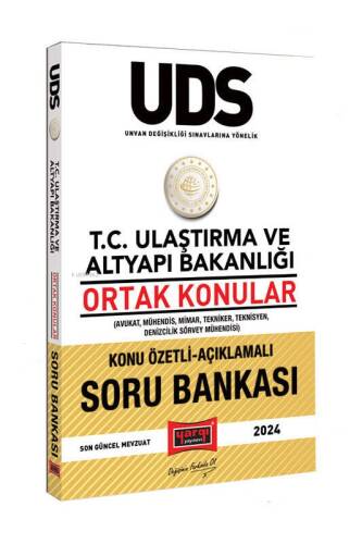 Yargı Yayınları 2024 UDS T.C Ulaştırma ve Altyapı Bakanlığı Ortak Konular Konu Özetli-Açıklamalı Soru Bankası - 1