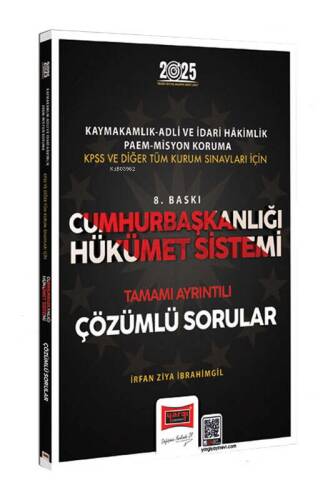 Yargı Yayınları 2025 Cumhurbaşkanlığı Hükümet Sistemi Çözümlü Sorular - 1